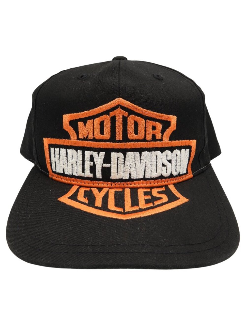 Vintage 90s Harley Davidson Motorcycles ANNCO Big Logo Snapback Hat Rare